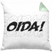 Oida Kissen mit Füllung 40x40 Geschenk Bayern Bayrisch Dialekt (Grau) Grün Trendation