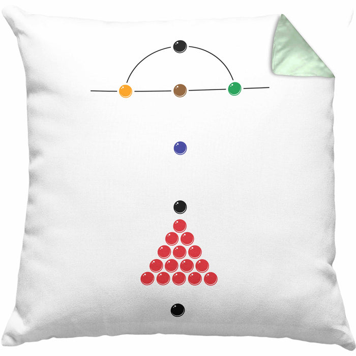 Billard Pool Kissen mit Füllung 40x40 Geschenk Queu Geschenkidee Spruch Grafik Plan (Grau) Grün Trendation