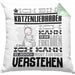 Katzenliebhaber Geschenk Kaffee-Kissen mit Füllung 40x40 Geschenkidee für Katzenliebhaber Ich Bin Katzenliebhaber Ich Kann Es Dir Erklären Jedoch Nicht Für Dich Verstehen Spruch Lustig (Grau) Grün Trendation
