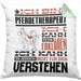 Pferdetherapeut Geschenk Kaffee-Kissen mit Füllung 40x40 Geschenkidee für Pferdetherapeut Ich Bin Pferdetherapeut Ich Kann Es Dir Erklären Jedoch Nicht Für Dich Verstehen Spruch Lustig (Grau) Grün Trendation