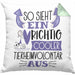 Tierheimvolontär Kissen mit Füllung 40x40 So Sieht Ein Richtig Cooler Tierheimvolontär Aus Geschenk Lustiger Spruch Geschenkidee (Grau) Grün Trendation