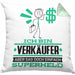 Verkäufer Geschenk Kissen mit Füllung 40x40 Ich Bin Verkäufer Aber Sag Doch Einfach Superheld Lustige Geschenkdiee für Verkäufer (Grau) Grün Trendation