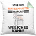 Reptilienhalter Geschenk Kissen mit Füllung 40x40 Lustiger Spruch Ich Bin Reptilienhalter Warum Weil Ich Es Kann Geschenkidee Bester Reptilienhalter Geburtstag (Grau) Grün Trendation
