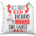 So Sieht Ein Richtig Cooler BMX-Fahrer Aus Geschenk Kissen mit Füllung 40x40 Lustiger Spruch Geschenkidee (Grau) Grün Trendation
