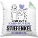 Stiefenkel Geschenk Kissen mit Füllung 40x40 So Gut Kann Nur Ein Stiefenkel Aussehen Geschenkidee (Grau) Grün Trendation