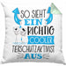 Tierschutzaktivist Kissen mit Füllung 40x40 So Sieht Ein Richtig Cooler Tierschutzaktivist Aus Geschenk Lustiger Spruch Geschenkidee (Grau) Grün Trendation