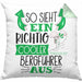 So Sieht Ein Richtig Cooler Bergführer Aus Kissen mit Füllung 40x40 Geschenk für Bergführer Geburtstag Geschenkdiee (Grau) Grün Trendation