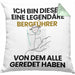 Bergführer Geschenk Kissen mit Füllung 40x40 Lustige Geschenkidee Geburtstag für Bergführer Ich Bin Dieser Legendäre Bergführer Von Dem Alle Geredet Haben (Grau) Grün Trendation