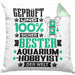 Aquarium-Hobbyist Geschenk Lustiger Spruch für Aquarium-Hobbyist Geschenkidee Bester Aquarium-Hobbyist Der WeltKissen mit Füllung 40x40 (Grau) Grün Trendation