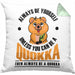 Lustige Kissen mit Füllung 40x40 Quokka-Motiv Geschenk für Quokka Liebhaber (Grau) Grün Trendation