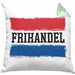 Frikandel Kissen mit Füllung 40x40 Geschenk Holländer Geschenkidee Holland Flagge Holland Urlaub Liebhaber (Grau) Grün Trendation