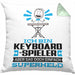 Keyboard-Spieler Geschenk Kissen mit Füllung 40x40 Ich Bin Keyboard-Spieler Aber Sag Doch Einfach Superheld Lustige Geschenkdiee für Keyboard-Spieler (Grau) Grün Trendation