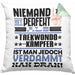 Taekwondo-Kämpfer Geschenk Kissen mit Füllung 40x40 Lustige Geschenkidee für Taekwondo-Kämpfer Geburtstag Niemand Ist Perfekt Aber Als Taekwondo-Kämpfer Ist Man Nah Dran (Grau) Grün Trendation