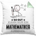 Mathematiker Geschenk Kissen mit Füllung 40x40 So Gut Kann Nur Ein Mathematiker Aussehen Geschenkidee (Grau) Grün Trendation