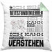 Reitstundenlehrer Geschenk Kaffee-Kissen mit Füllung 40x40 Geschenkidee für Reitstundenlehrer Ich Bin Reitstundenlehrer Ich Kann Es Dir Erklären Jedoch Nicht Für Dich Verstehen Spruch Lustig (Grau) Grün Trendation