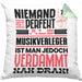 Musikverleger Geschenk Kissen mit Füllung 40x40 Lustige Geschenkidee für Musikverleger Geburtstag Niemand Ist Perfekt Aber Als Musikverleger Ist Man Nah Dran (Grau) Grün Trendation