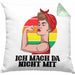Lustige Feministen Kissen mit Füllung 40x40 Geschenk für starke Frauen Frauenpower Feminismus (Grau) Grün Trendation