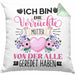 Mutter Kissen mit Füllung 40x40 Geschenk Lustiger Spruch Geschenkidee Ich Bin Die Verrückte Mutter Von Der Alle Geredet Haben (Grau) Grün Trendation