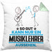 Musiklehrer Geschenk Kissen mit Füllung 40x40 So Gut Kann Nur Ein Musiklehrer Aussehen Geschenkidee (Grau) Grün Trendation