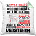 Aquarium-Tüftler Geschenk Kaffee-Kissen mit Füllung 40x40 Geschenkidee für Aquarium-Tüftler Ich Bin Aquarium-Tüftler Ich Kann Es Dir Erklären Jedoch Nicht Für Dich Verstehen Spruch Lustig (Grau) Grün Trendation