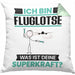 Fluglotse Kissen mit Füllung 40x40 Geschenk für Fluglotse Geburtstag Lustiger Spruch Was Ist Deine Superkraft (Grau) Grün Trendation