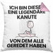 Kanute Geschenk Kissen mit Füllung 40x40 Lustige Geschenkidee Geburtstag für Kanute Ich Bin Dieser Legendäre Kanute Von Dem Alle Geredet Haben (Grau) Rosa Trendation