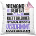 Kletterlehrer Geschenk Kissen mit Füllung 40x40 Lustige Geschenkidee für Kletterlehrer Geburtstag Niemand Ist Perfekt Aber Als Kletterlehrer Ist Man Nah Dran (Grau) Rosa Trendation