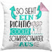Schwippschwager Kissen mit Füllung 40x40 Geschenk So Sieht Ein RIchtig Cooler Schwippschwager Aus Geschenkidee Lustiger Spruch Geburtstag (Grau) Rosa Trendation