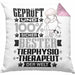 Tierphysiotherapeut Geschenk Lustiger Spruch für Tierphysiotherapeut Geschenkidee Bester Tierphysiotherapeut Der WeltKissen mit Füllung 40x40 (Grau) Rosa Trendation