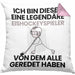 Eishockeyspieler Geschenk Kissen mit Füllung 40x40 Lustige Geschenkidee Geburtstag für Eishockeyspieler Ich Bin Dieser Legendäre Eishockeyspieler Von Dem Alle Geredet Haben (Grau) Rosa Trendation