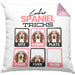 Cocker Spaniel Besitzer Kissen mit Füllung 40x40 Geschenk Lustiger Spruch Geschenkidee Cocker Spaniel Tricks Bleib (Grau) Rosa Trendation