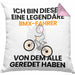 BMX-Fahrer Geschenk Kissen mit Füllung 40x40 Lustige Geschenkidee Geburtstag für BMX-Fahrer Ich Bin Dieser Legendäre BMX-Fahrer Von Dem Alle Geredet Haben (Grau) Rosa Trendation
