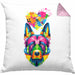Schäferhund Herz Farbe Besitzer Kissen mit Füllung 40x40 Geschenk Lustiger Spruch Geschenkidee Schäferhund Liebhaber (Grau) Rosa Trendation