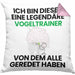 Vogeltrainer Geschenk Kissen mit Füllung 40x40 Lustige Geschenkidee Geburtstag für Vogeltrainer Ich Bin Dieser Legendäre Vogeltrainer Von Dem Alle Geredet Haben (Grau) Rosa Trendation