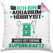 Aquarium-Hobbyist Kissen mit Füllung 40x40 Geschenk für Aquarium-Hobbyist Geburtstag Lustiger Spruch Was Ist Deine Superkraft (Grau) Rosa Trendation