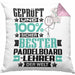 Paddelboard-Lehrer Geschenk Lustiger Spruch für Paddelboard-Lehrer Geschenkidee Bester Paddelboard-Lehrer Der WeltKissen mit Füllung 40x40 (Grau) Rosa Trendation