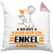 Enkel Geschenk Kissen mit Füllung 40x40 So Gut Kann Nur Ein Enkel Aussehen Geschenkidee (Grau) Rosa Trendation