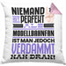 Modellbahnfan Geschenk Kissen mit Füllung 40x40 Lustige Geschenkidee für Modellbahnfan Geburtstag Niemand Ist Perfekt Aber Als Modellbahnfan Ist Man Nah Dran (Grau) Rosa Trendation