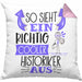 Historiker Kissen mit Füllung 40x40 Geschenk So Sieht Ein RIchtig Cooler Historiker Aus Geschenkidee Lustiger Spruch Geburtstag (Grau) Rosa Trendation