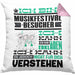 Musikfestival-Besucher Geschenk Kissen mit Füllung 40x40 Lustige Geschenkdiee für einen Musikfestival-Besucher Geburtstag Ich Bin Musikfestival-Besucher Ich Kann Es Dir Erklären Aber Nicht Für Dich Verstehen (Grau) Rosa Trendation