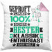Klassik-Enthusiast Geschenk Lustiger Spruch für Klassik-Enthusiast Geschenkidee Bester Klassik-Enthusiast Der WeltKissen mit Füllung 40x40 (Grau) Rosa Trendation