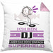DJ Geschenk Kissen mit Füllung 40x40 Ich Bin DJ Aber Sag Doch Einfach Superheld Lustige Geschenkdiee für DJ (Grau) Rosa Trendation