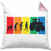 Lustige Traktor Kissen mit Füllung 40x40 Geschenk für Bauer Landwirt Evolution Grafik (Grau) Rosa Trendation