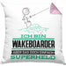 Wakeboarder Geschenk Kissen mit Füllung 40x40 Ich Bin Wakeboarder Aber Sag Doch Einfach Superheld Lustige Geschenkdiee für Wakeboarder (Grau) Rosa Trendation