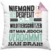 Wildtierschützer Geschenk Kissen mit Füllung 40x40 Lustige Geschenkidee für Wildtierschützer Geburtstag Niemand Ist Perfekt Aber Als Wildtierschützer Ist Man Nah Dran (Grau) Rosa Trendation