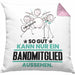 Bandmitglied Geschenk Kissen mit Füllung 40x40 So Gut Kann Nur Ein Bandmitglied Aussehen Geschenkidee (Grau) Rosa Trendation