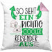 So Sieht Ein Richtig Cooler Reisender Aus Geschenk Kissen mit Füllung 40x40 Lustiger Spruch Geschenkidee (Grau) Rosa Trendation
