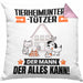 Tierheimunterstützer Kissen mit Füllung 40x40 Geschenk für Tierheimunterstützer Der Mann Der Alles Kann Geschenkidee zum Geburtstag (Grau) Rosa Trendation