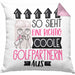 Golfpartnerin Geschenk Kissen mit Füllung 40x40 Lustig Geschenkidee für Golfpartnerin Geburtstag So Sieht Eine Richtig Coole Golfpartnerin Aus Frauen Spruch Golf Golferin (Grau) Rosa Trendation