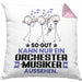 Orchestermusiker Geschenk Kissen mit Füllung 40x40 So Gut Kann Nur Ein Orchestermusiker Aussehen Geschenkidee (Grau) Rosa Trendation